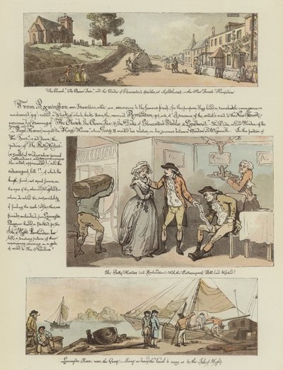 Rowlandsons Reise in einer Postkutsche, 1782 von Thomas Rowlandson